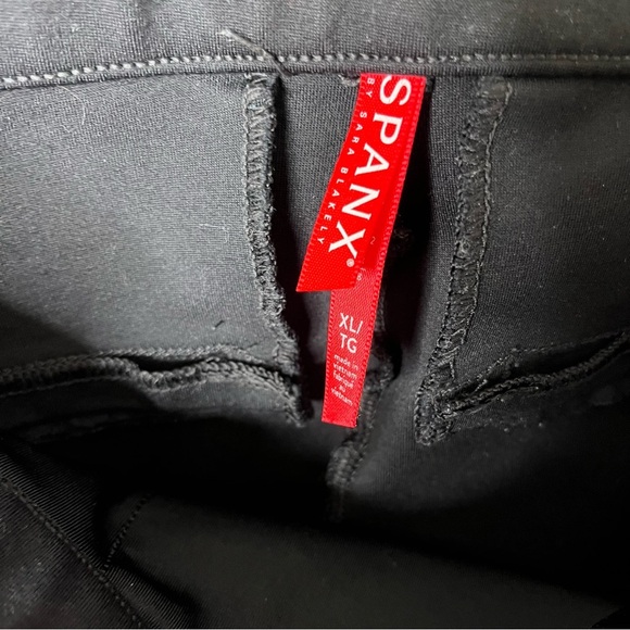 Spanx Backseam Skinny Pants Black Size XL Style 20251R Ponte Knit - Picture 4 of 7